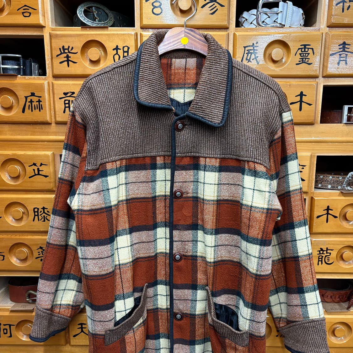 (L) 빈티지 코듀로이 카라넥 플리스 플란넬 자켓 상품이미지2