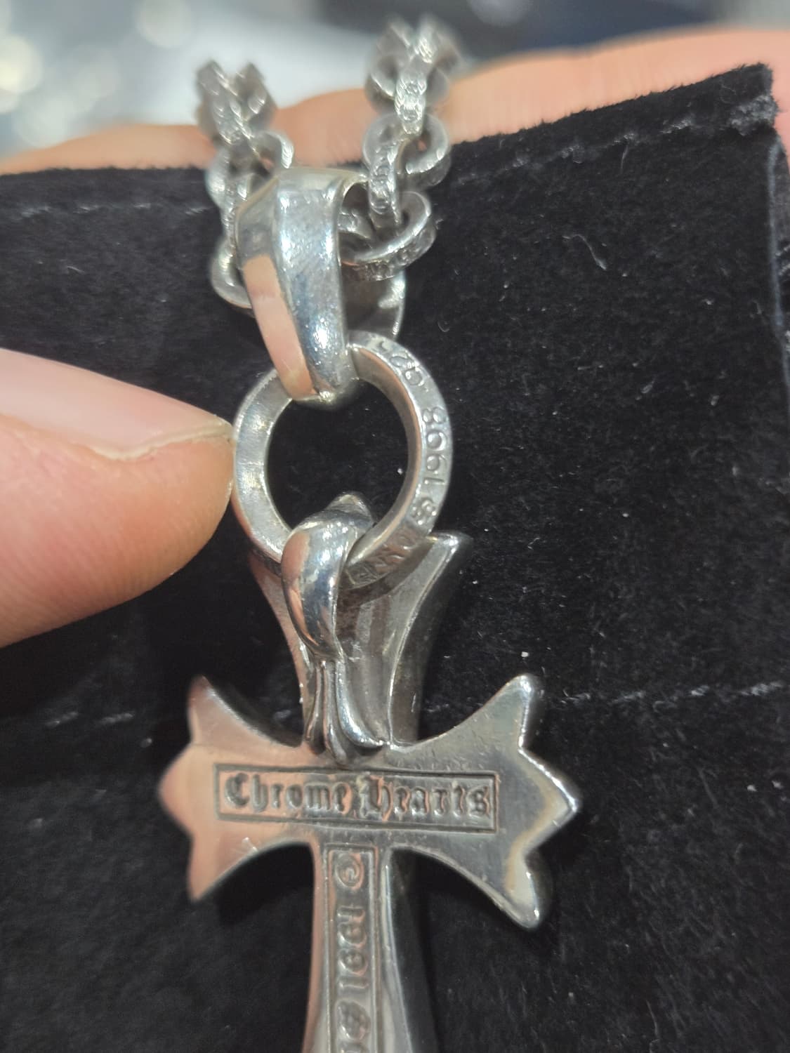 크롬하츠 크로스위드베일X페이퍼체인(정품) 상품이미지5