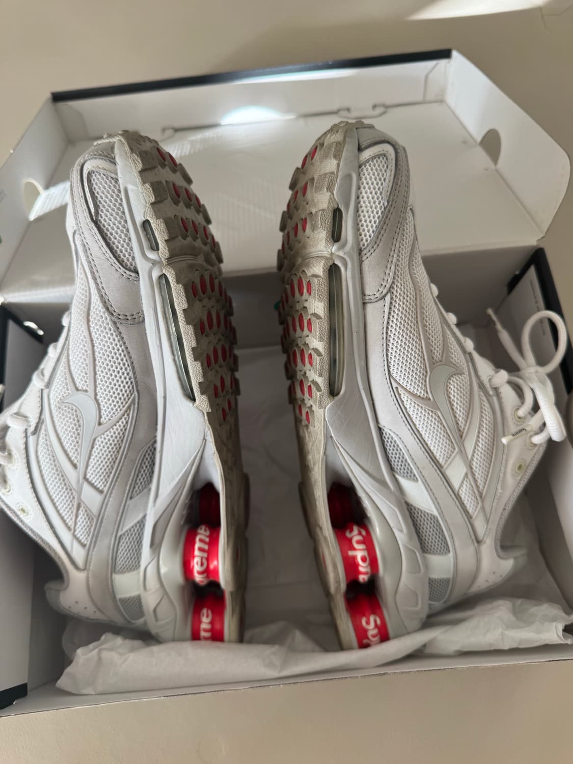 나이키 슈프림 샥스 라이드2 화이트 270 상품이미지9