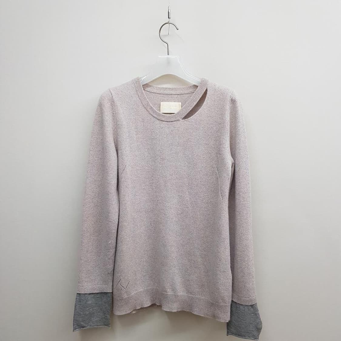 쟈딕앤볼테르 캐시미어 100% 배색 커프스 니트 S사이즈 상품이미지1