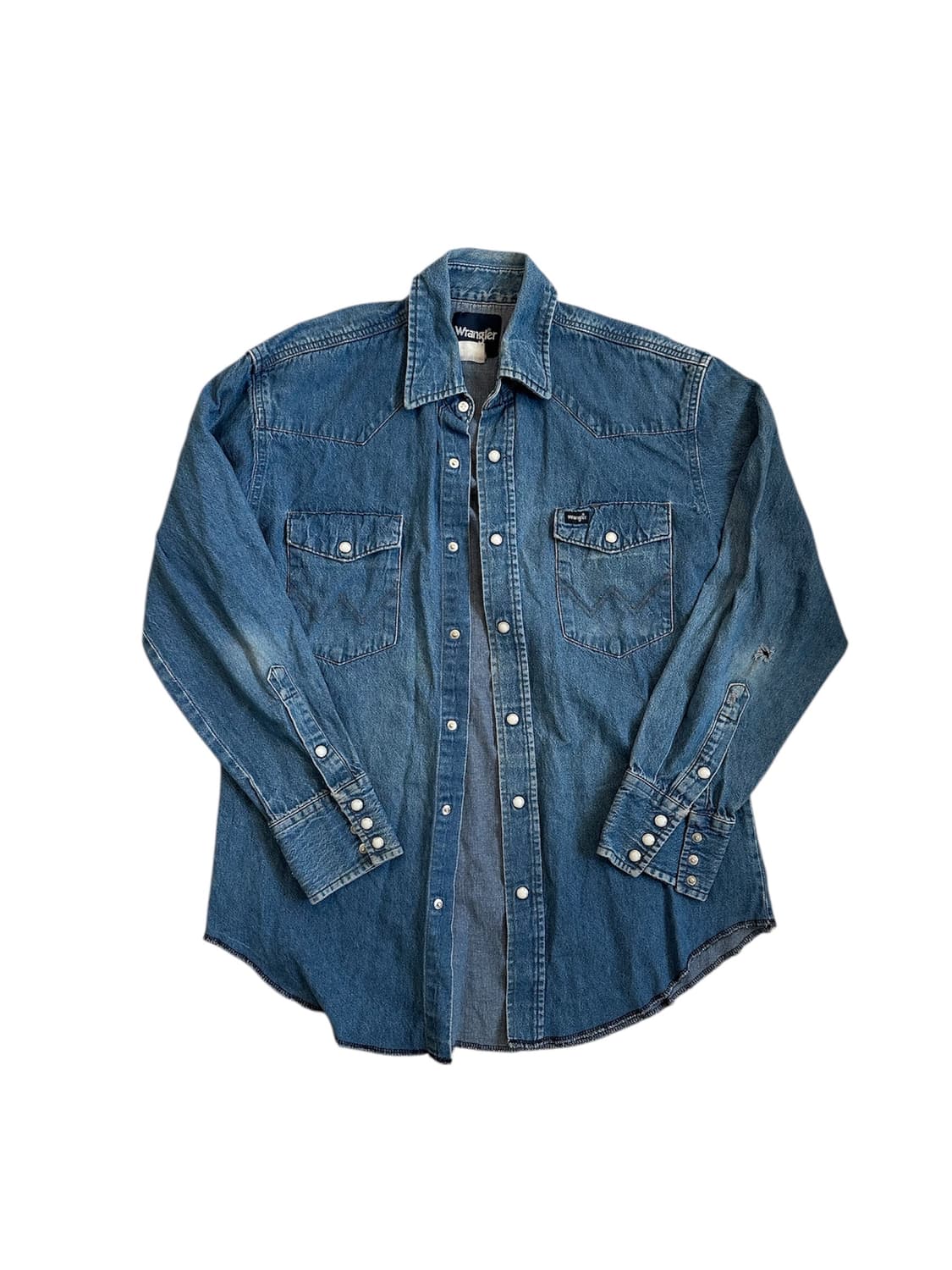 90s 랭글러 Wrangler 웨스턴 데님셔츠 상품이미지1