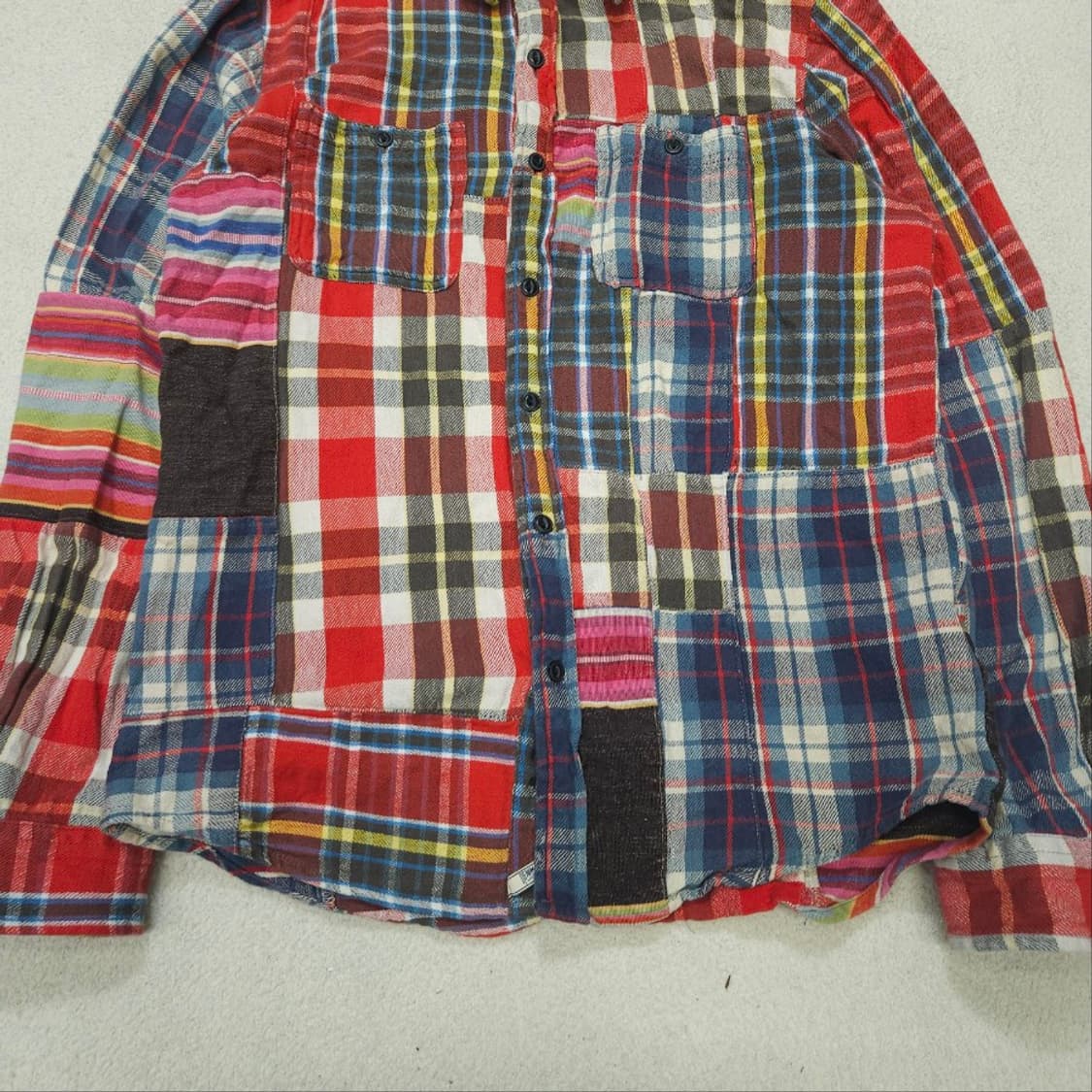 데님앤서플라이 패치워크 셔츠 M 상품이미지4