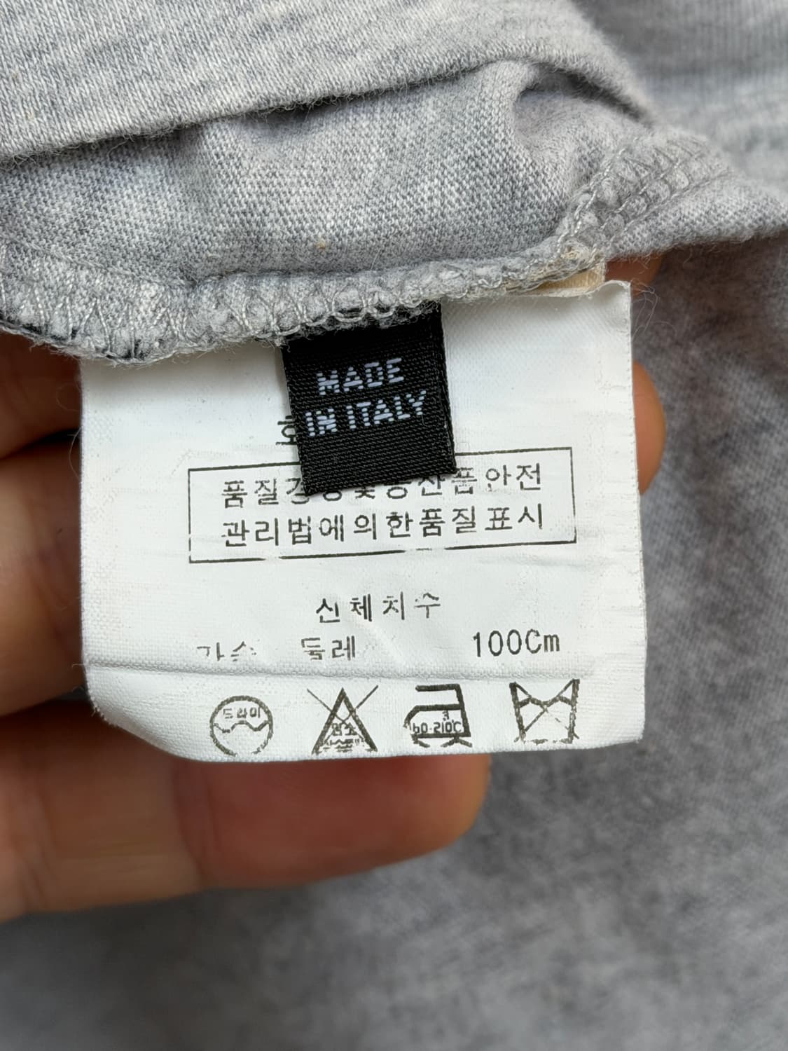 Frankie Morello 그레이 컬러 프린팅 긴팔티 M 상품이미지5
