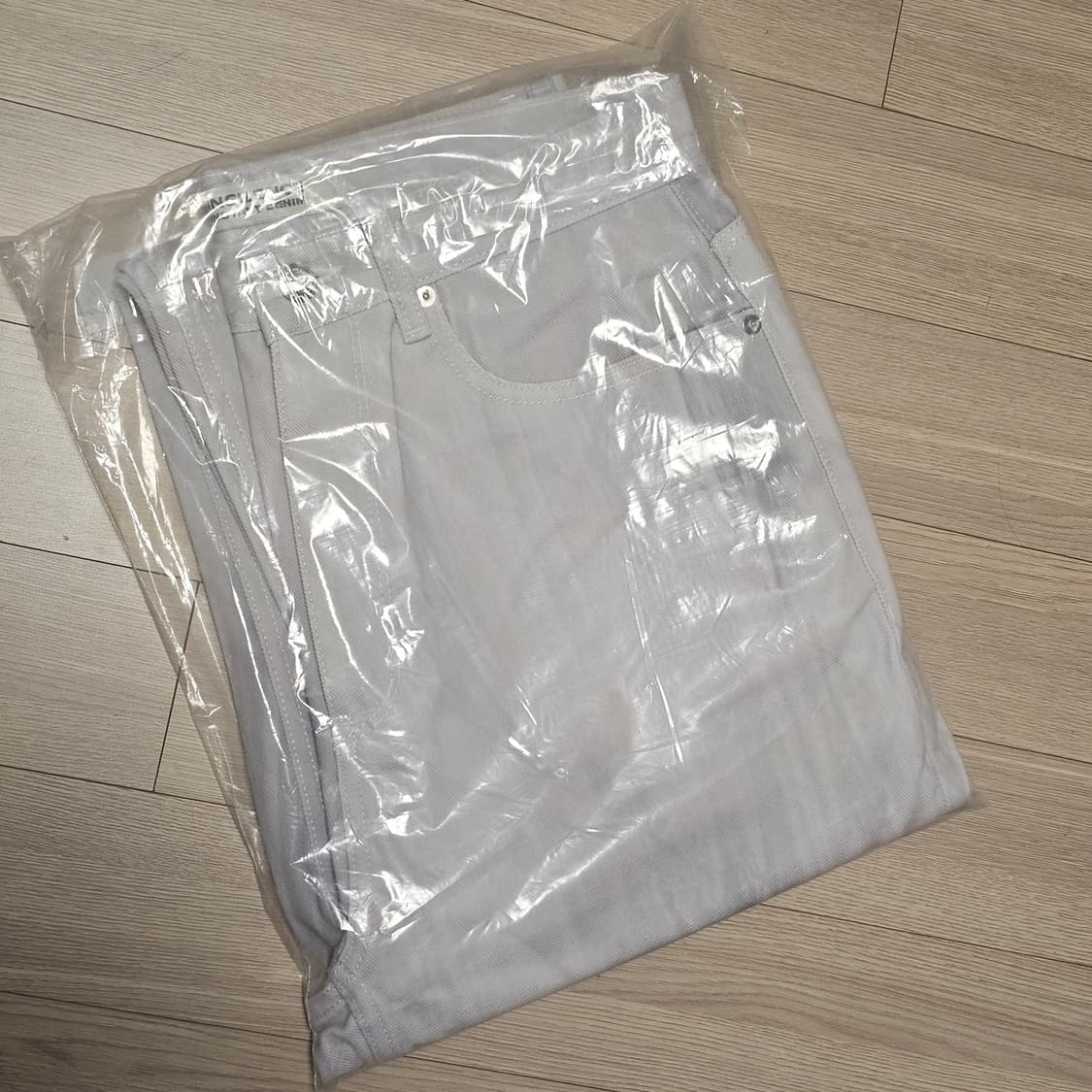 M 31 32 인사일런스 x 인스턴트 데님 프린팅 루즈 핏 팬츠 청바지 상품이미지5