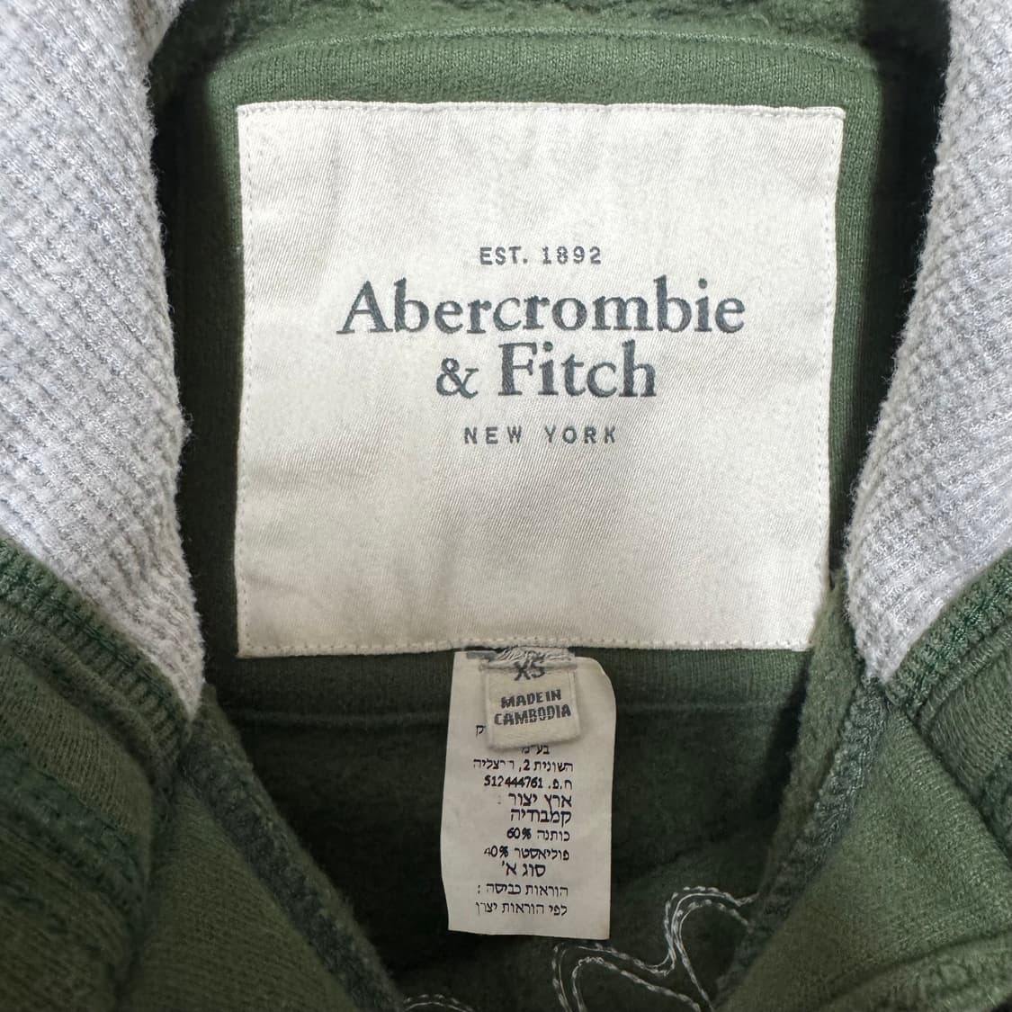 아베크롬비 와플후드 후드티 상품이미지5