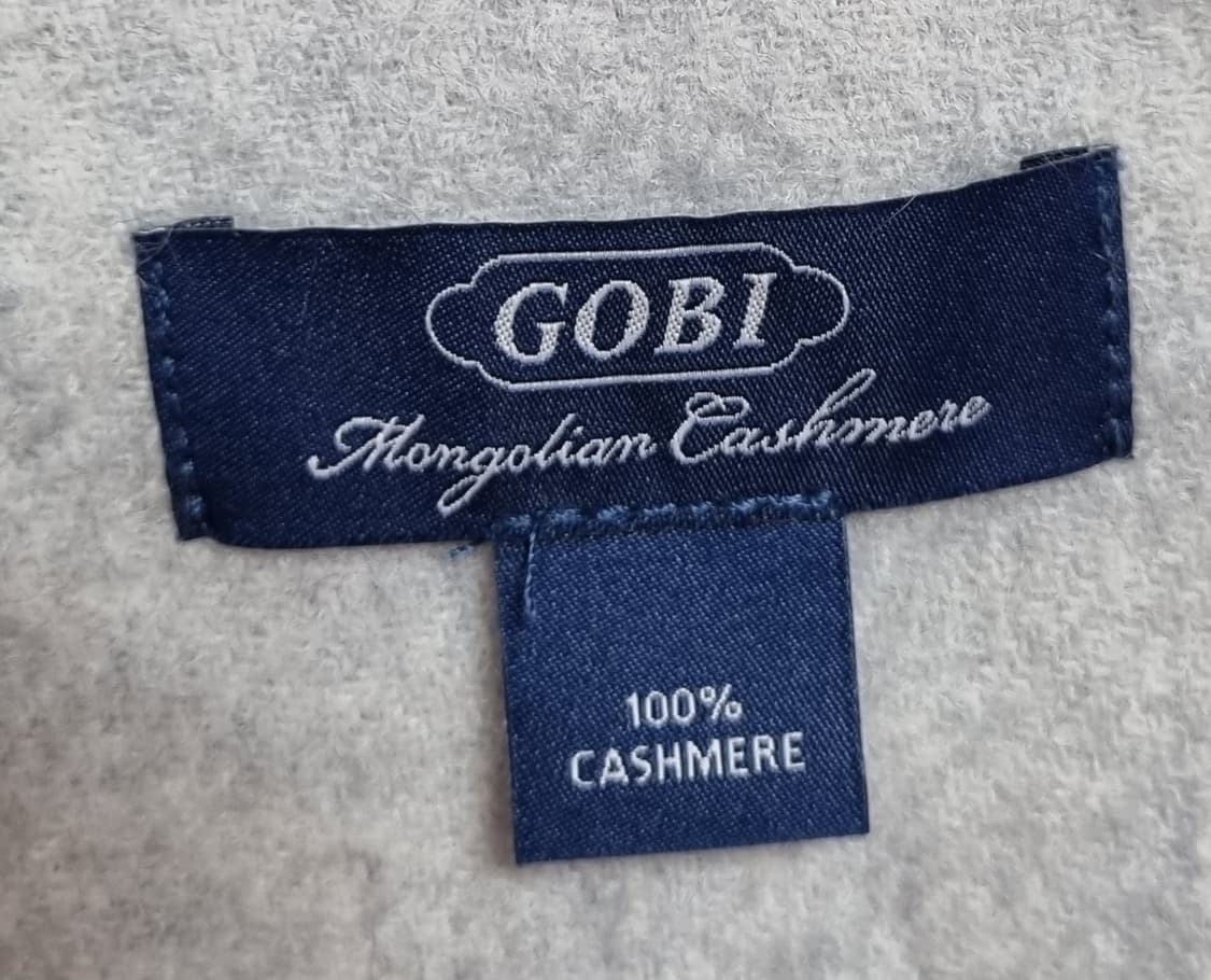 GOBI 라이트그레이 캐시미어100% 머플러 목도리 상품이미지2