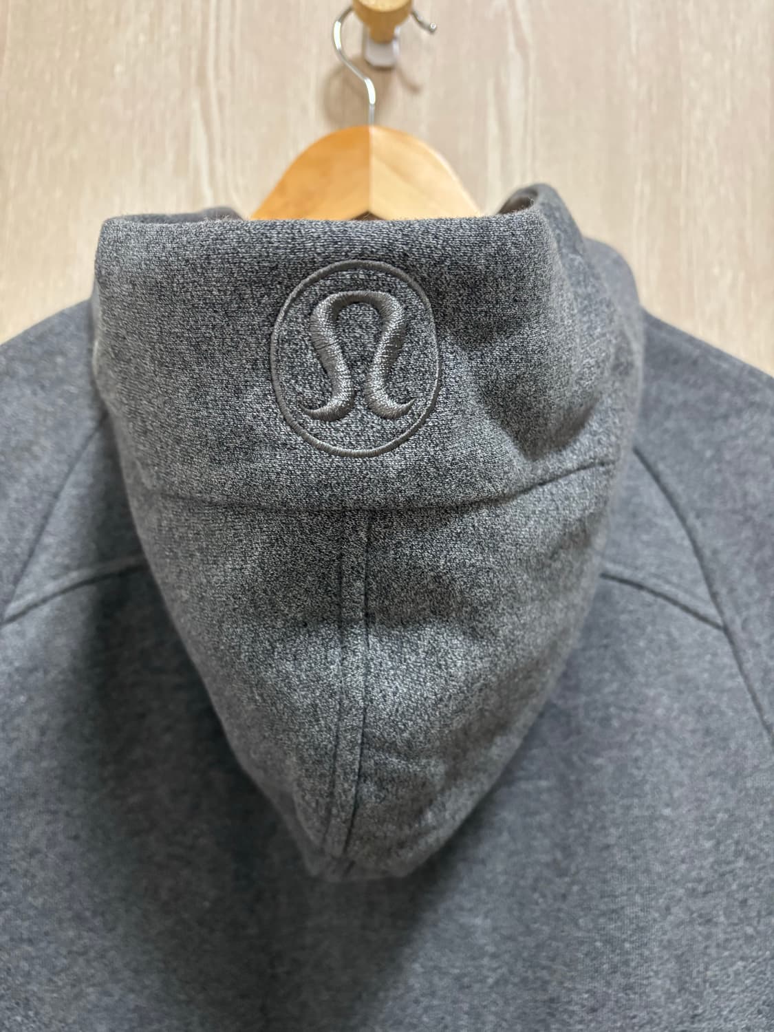 미착용)룰루레몬 스쿠바 오바사이즈드 하프집업 기모후드M~L/그레이 상품이미지4