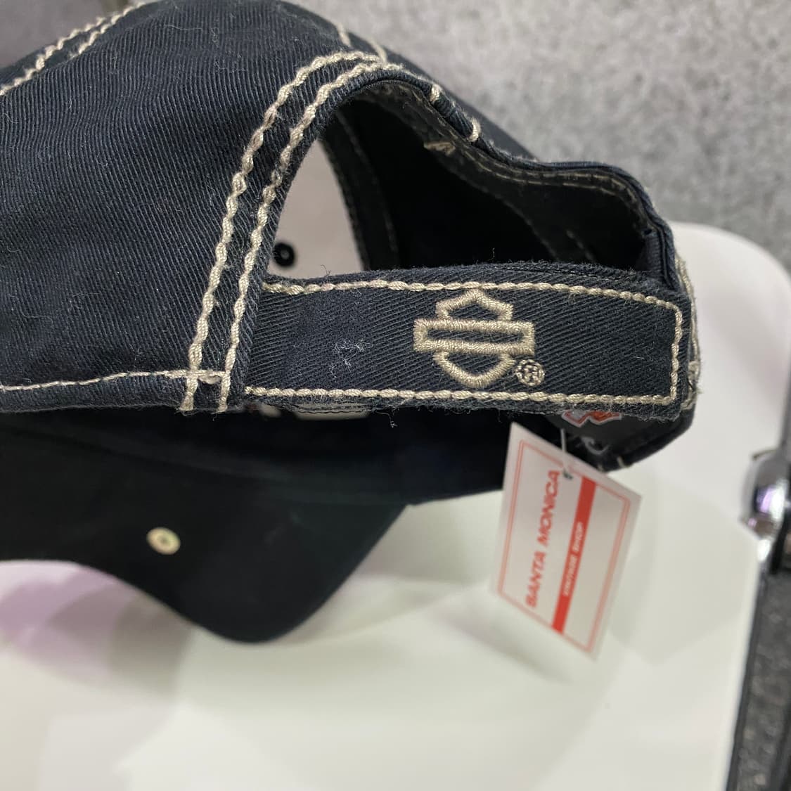 할리데이비슨 빅로고 스티치 투톤 볼캡 B3947 상품이미지3