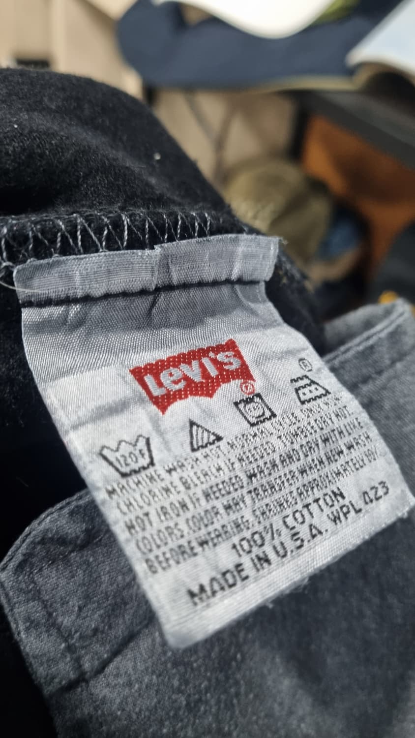 90년대 리바이스501 USA 검정색청바지 허리32 상태좋음 상품이미지5
