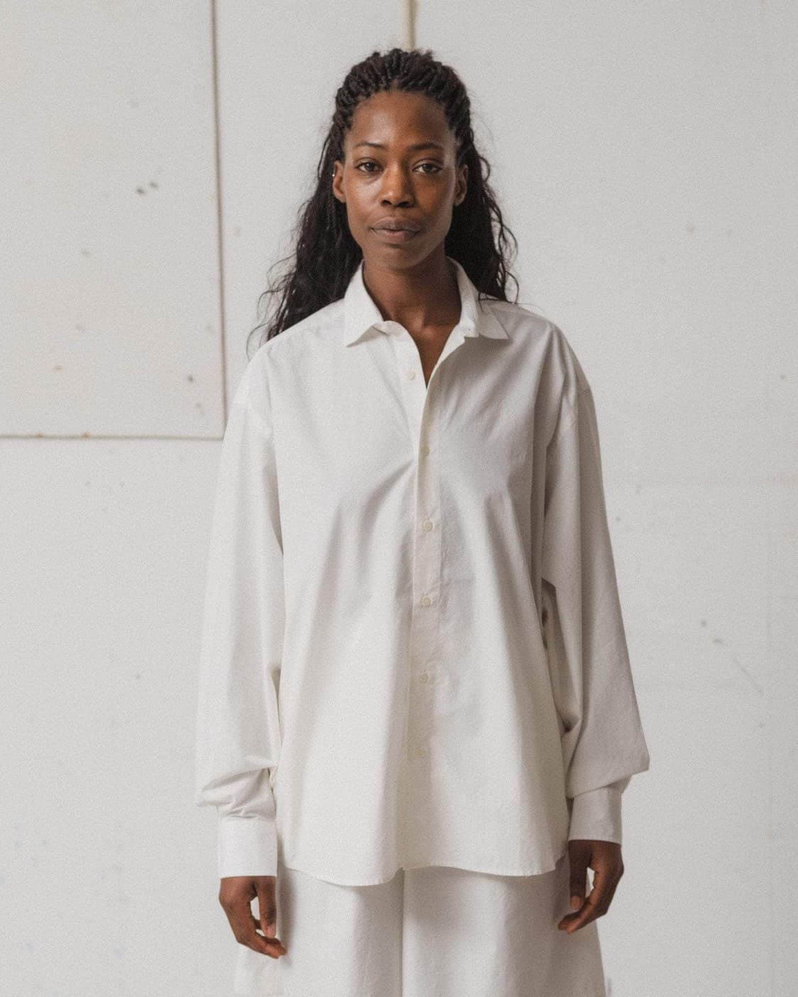 [XS,S,M]베이스레인지 Claude 오가닉 셔츠/언다이드 상품이미지1