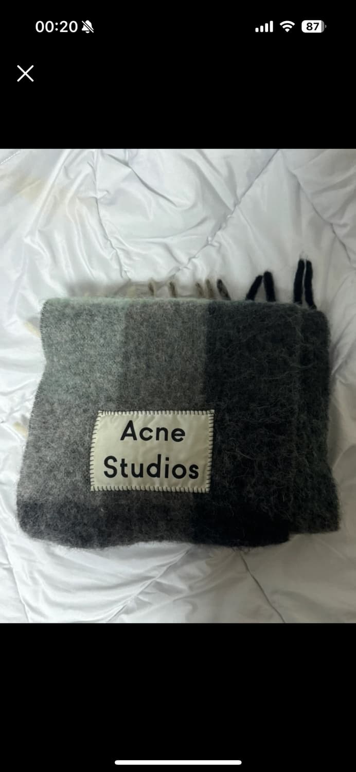 아크네 스튜디오 목도리 머플러 모헤어 체크 상품이미지1