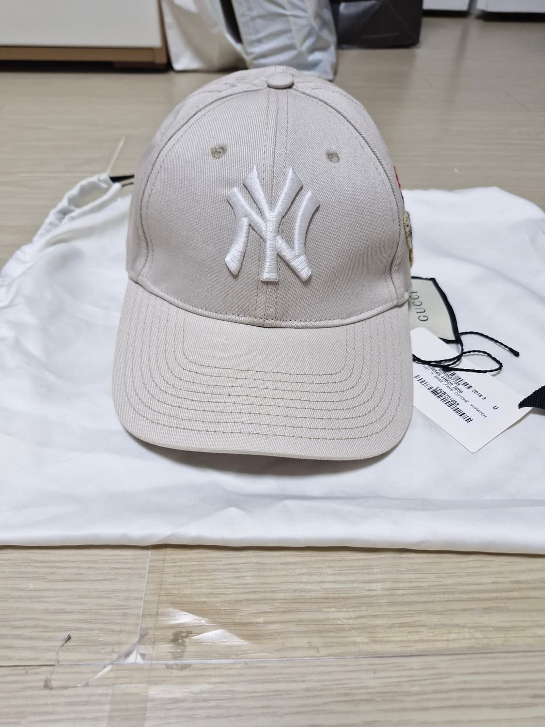 (정품) 구찌 MLB 그레이 뉴욕양키스 볼캡 상품이미지2