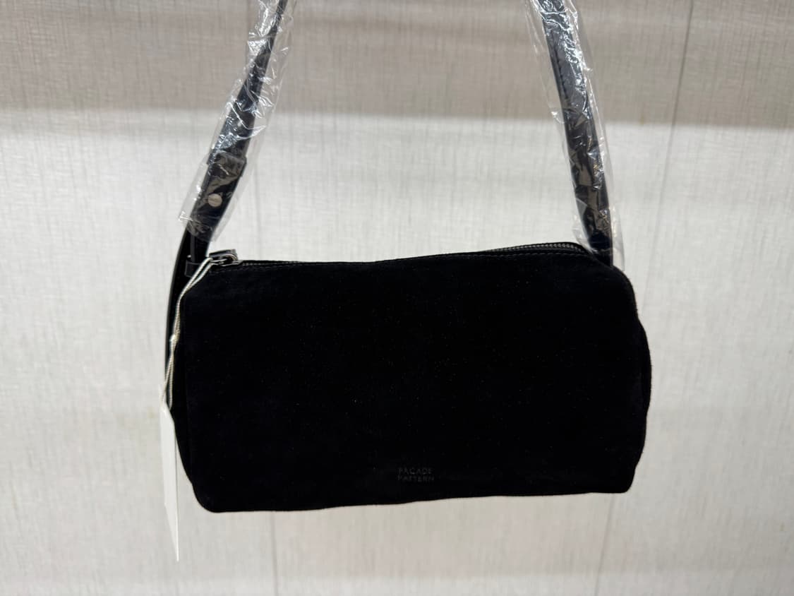 (새상품)파사드패턴 캐빈백 스웨이드 블랙 상품이미지2