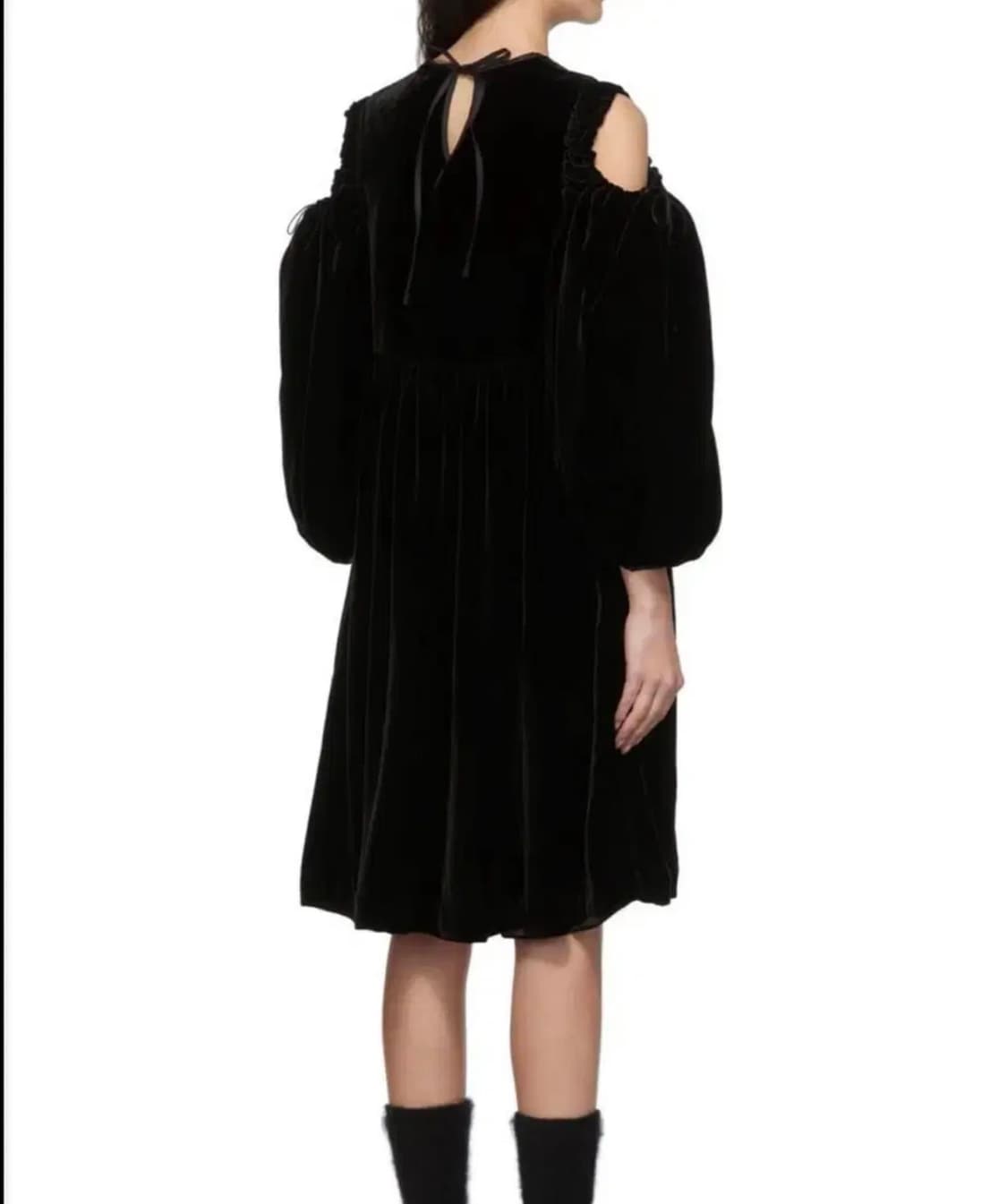 세실리아반센 벨벳 드레스 상품이미지3