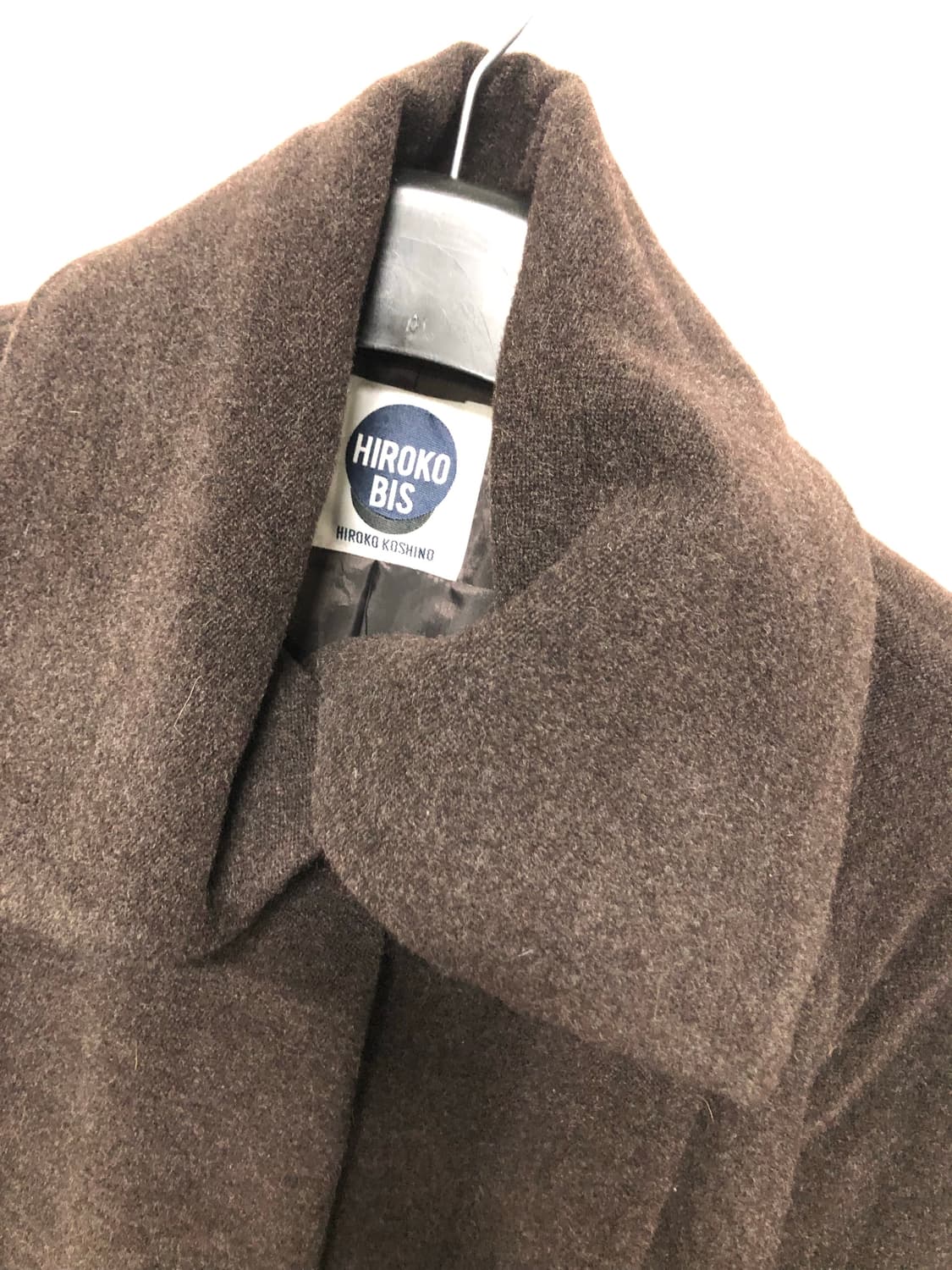 히로코비스 울100  딥브라운 롱코트 상품이미지3