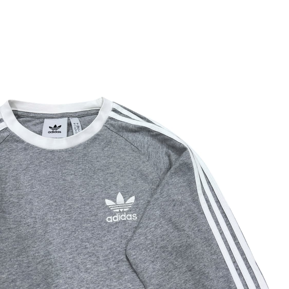 아디다스 아디컬러 클래식 3 스트라이프 롱슬리브 티셔츠 그레이 S 상품이미지2