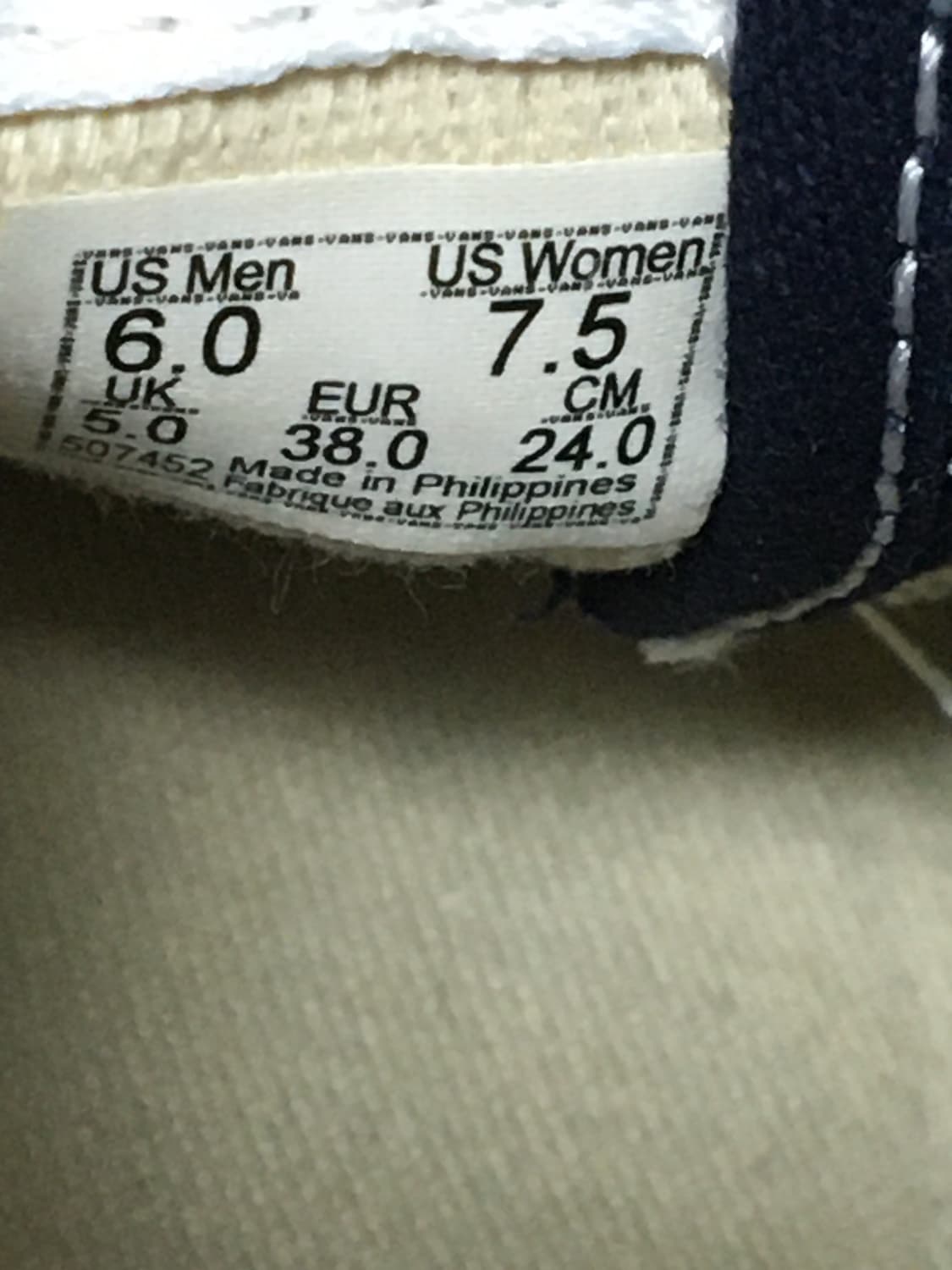 [240mm] 반스 애너하임 어센틱 Vans 상품이미지9