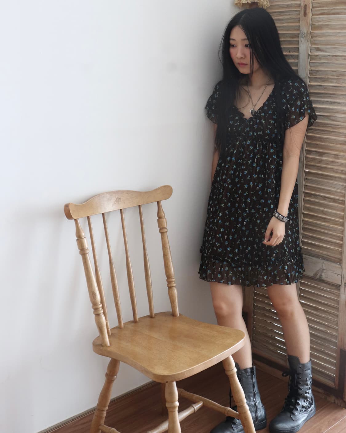 [Hysteric Glamour] Skull Floral Dress 상품이미지2