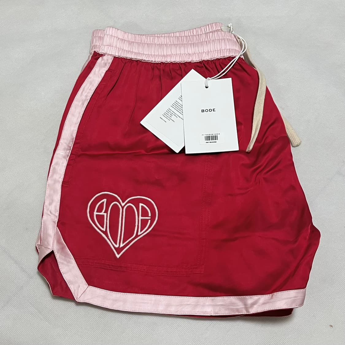 [M]보디 BODE Heart Deco Gym 쇼츠/레드 상품이미지3