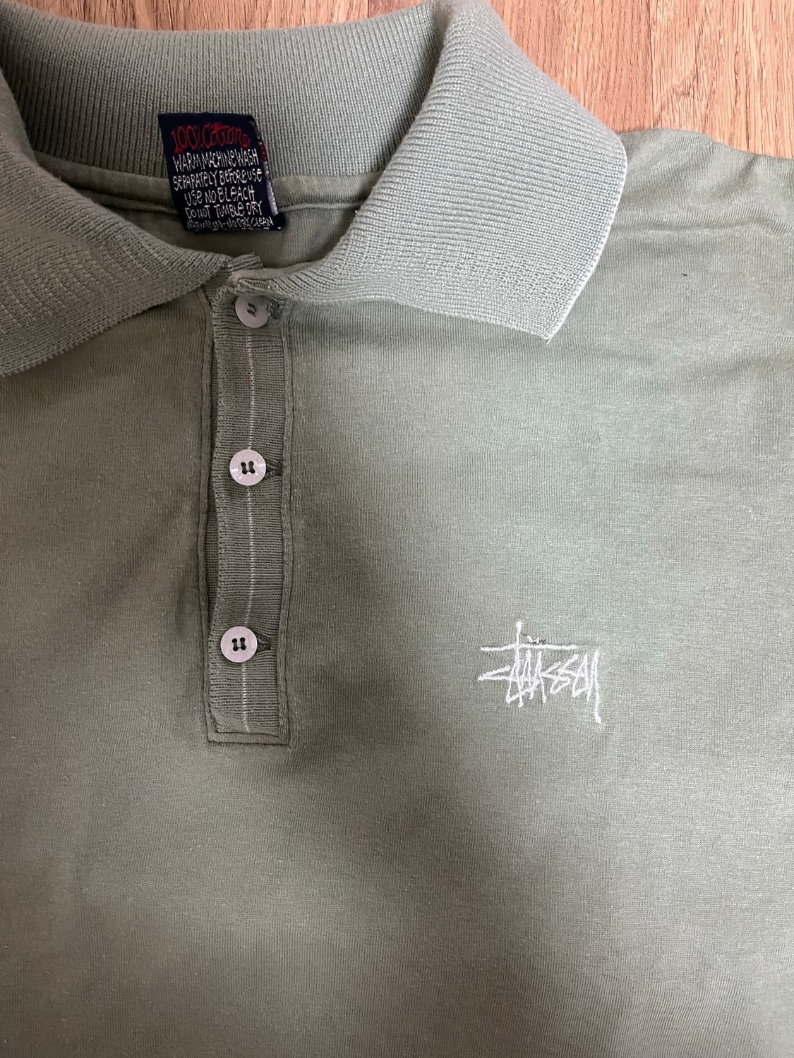 90s old stussy 올드 스투시 폴로 셔츠 상품이미지2