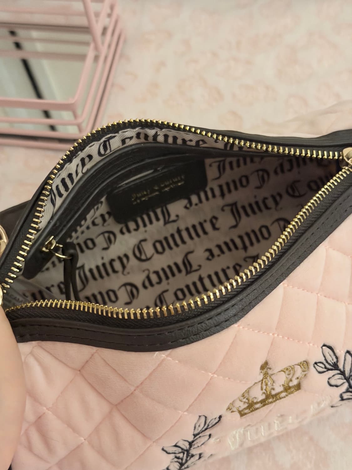 쥬시꾸뛰르 딸기우유 퀄팅 배럴백 가방 베메클 갸루 핀터깔 y2k 상품이미지4