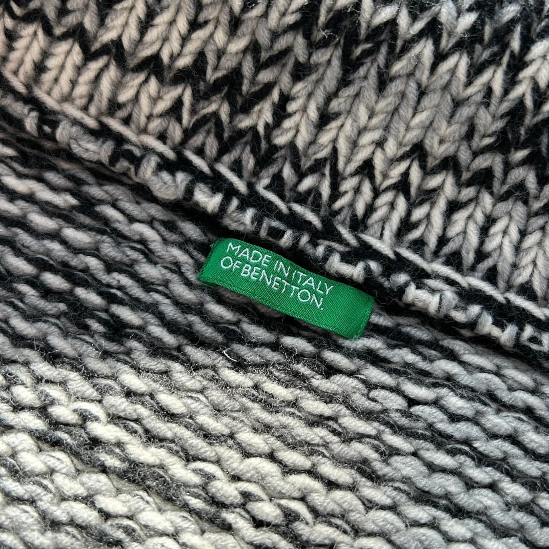 베네통 암패치 투웨이 니트 집업 상품이미지8