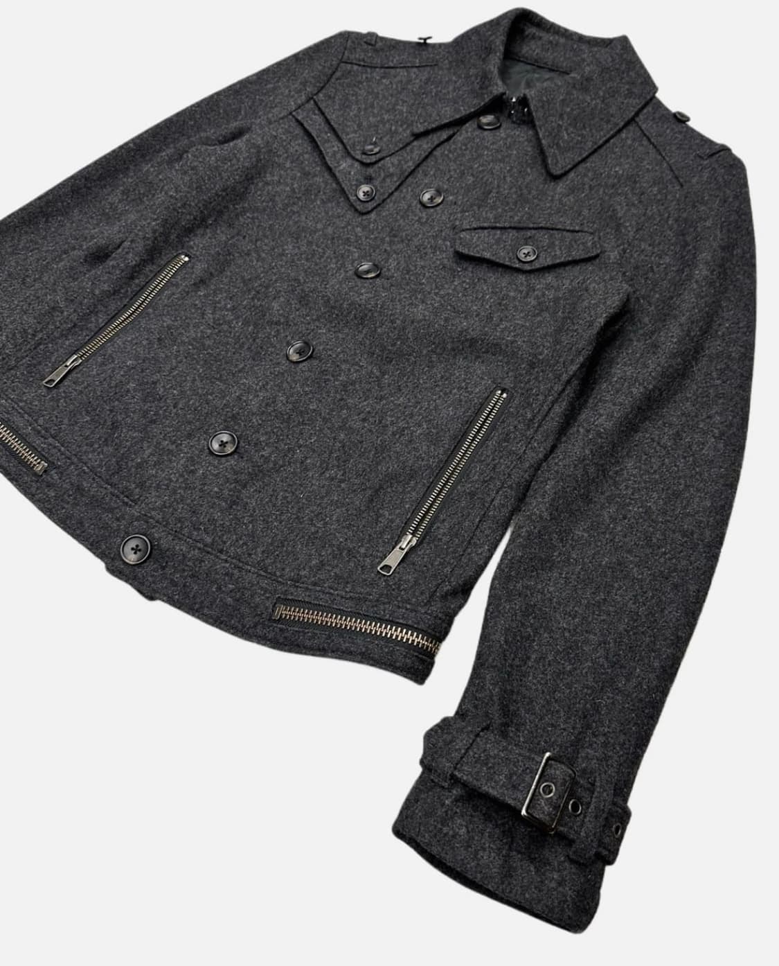 PPFM military charcoal wool jacket 상품이미지4