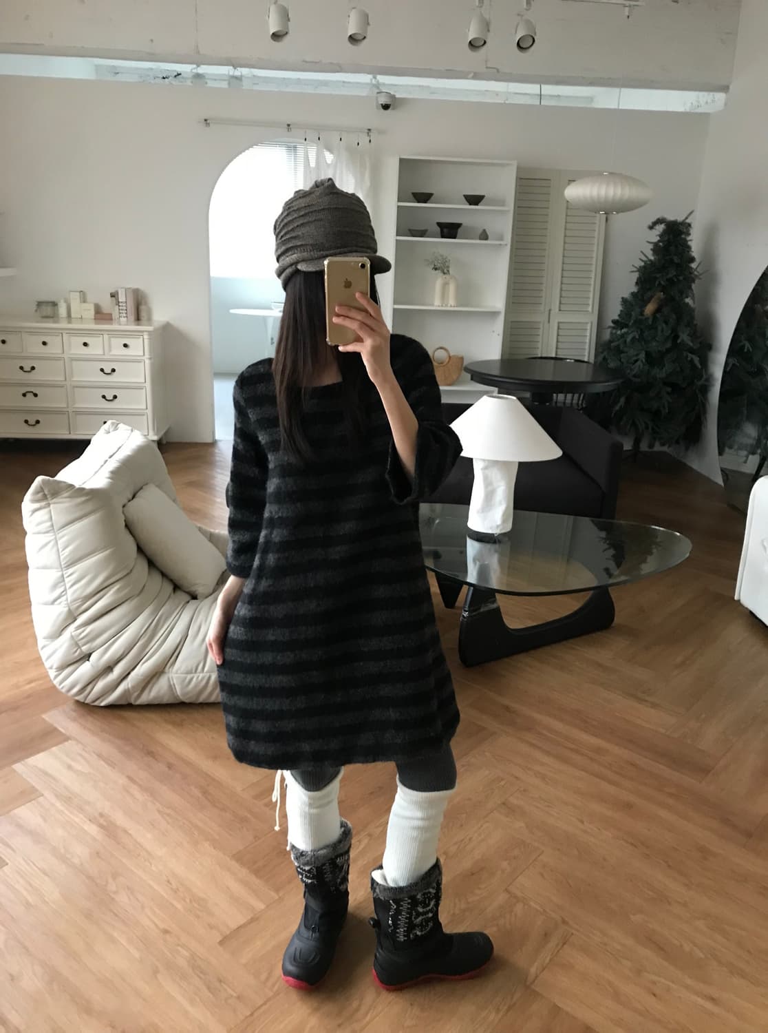 vintage stripe one-piece 상품이미지1