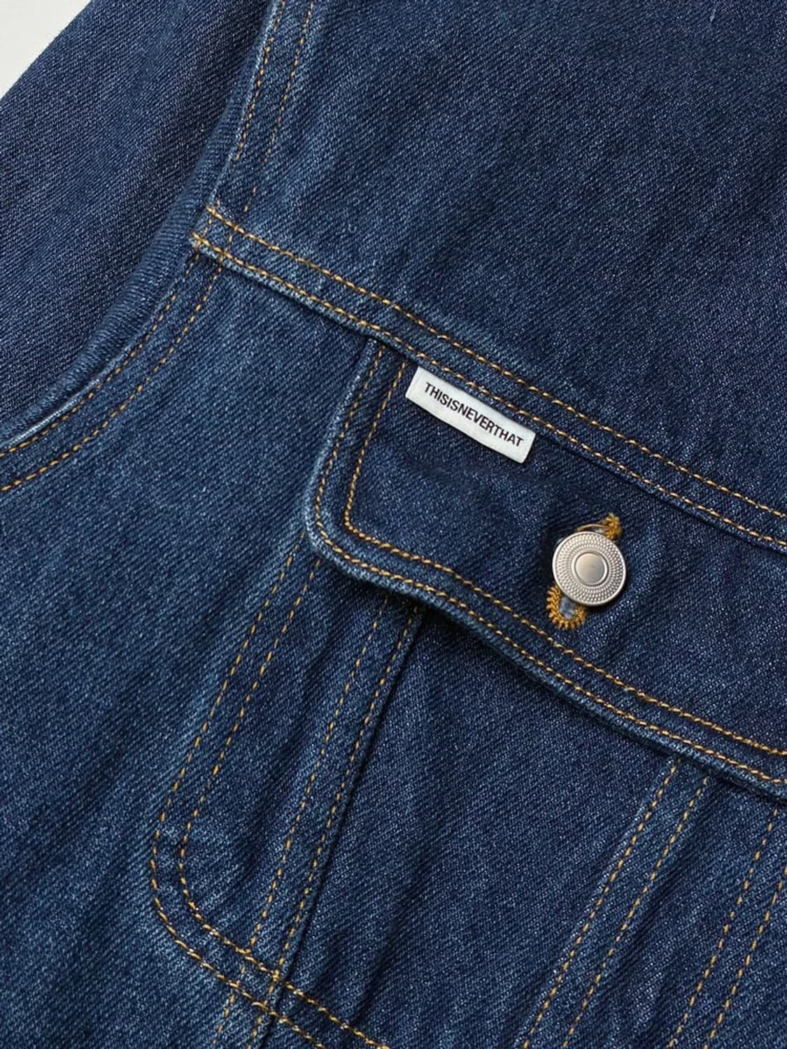 THISIS네버댓 백 프린팅 로고 데님 자켓 PN5181 상품이미지6