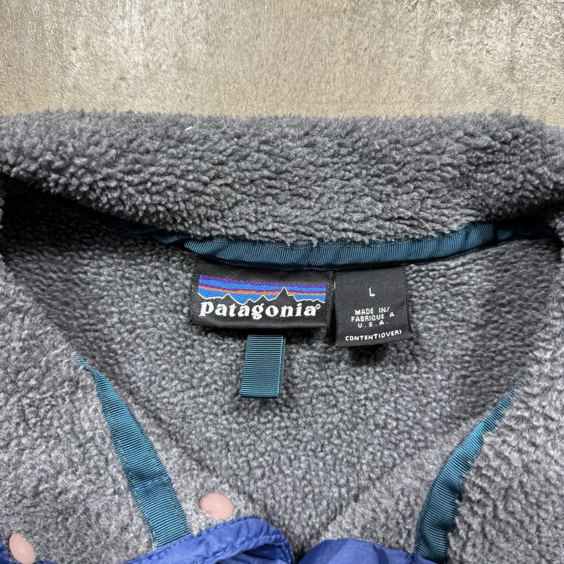 99FW 파타고니아 신칠라 스냅-T 그레이/코발트블루 자메이카 상품이미지4