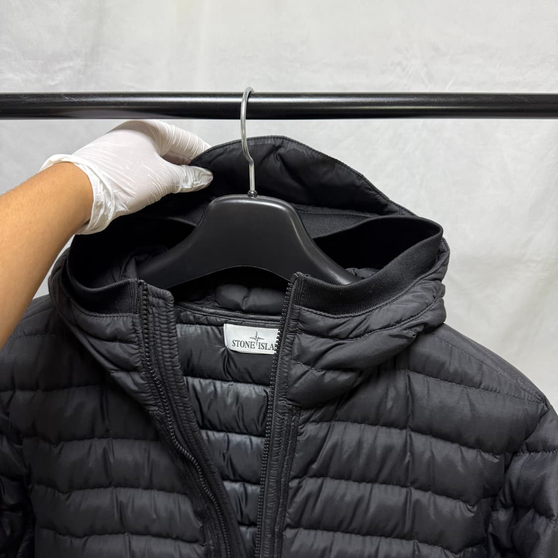 스톤아일랜드 42725 R-나일론 텔라 후드 블루종 경량패딩 상품이미지3