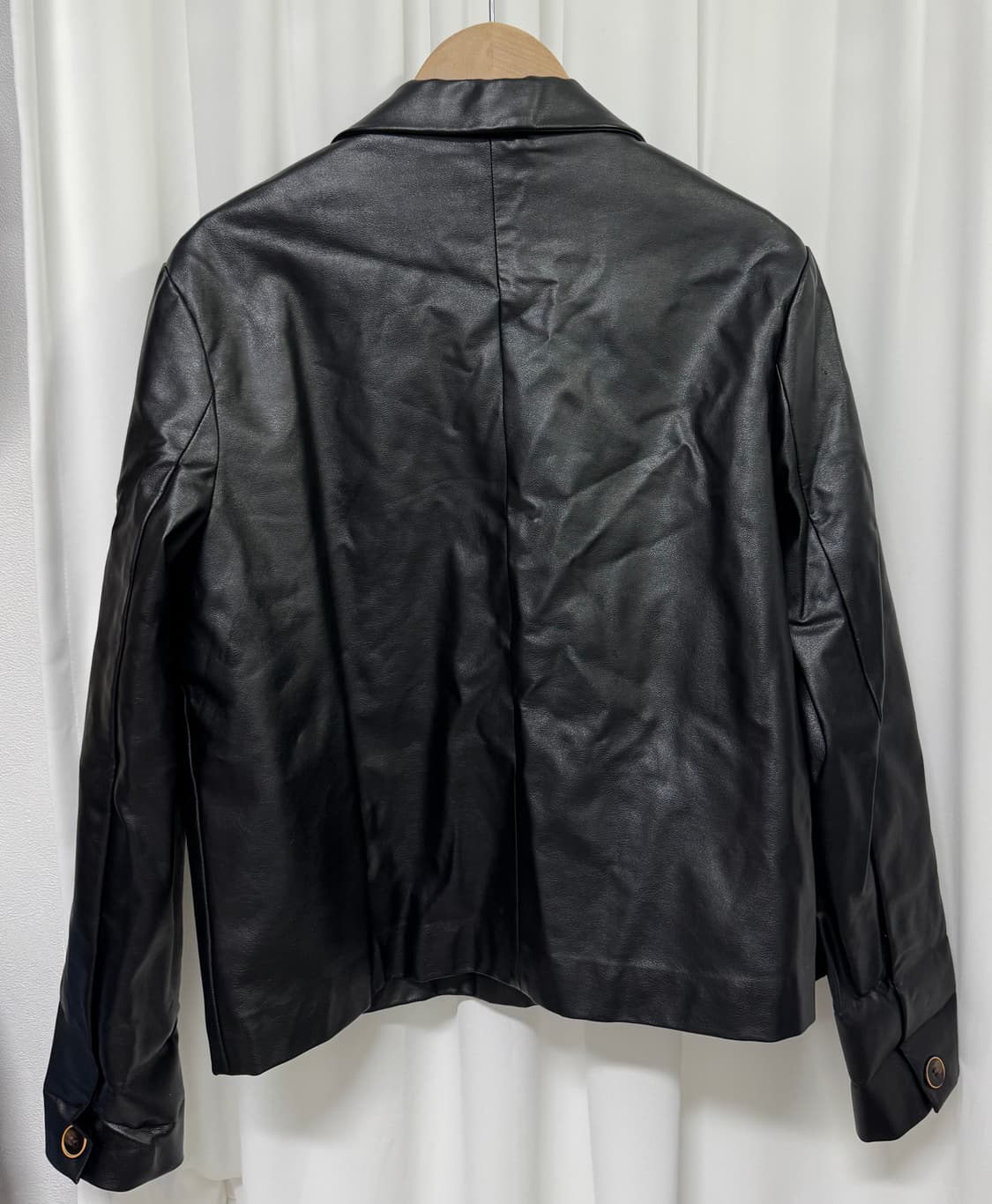 L'ECCOVE 레코브 블랙 레더 가죽 자켓 상품이미지8