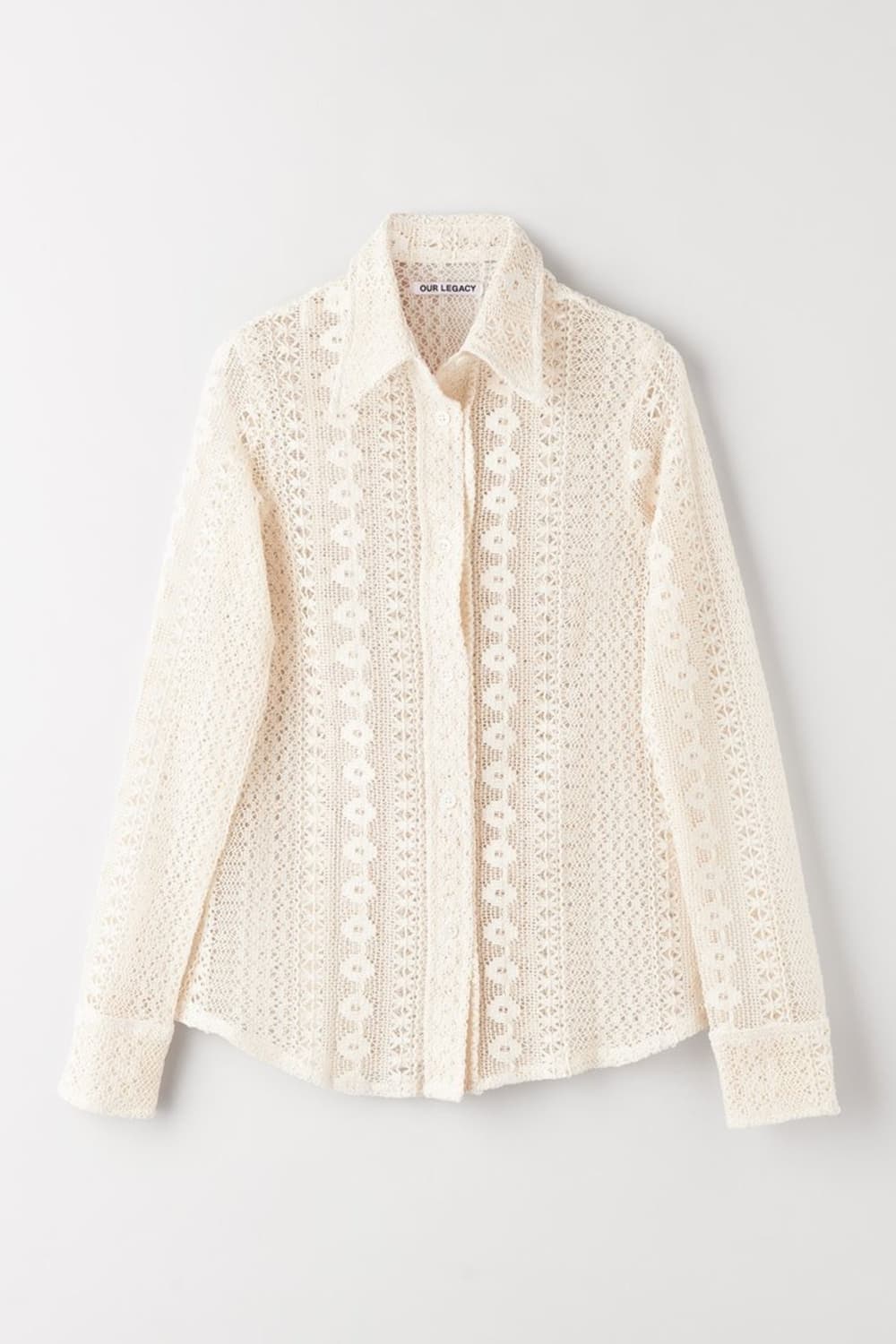 아워레가시 70s 라인 셔츠 - 코튼 크로셰 셔츠 상품이미지2