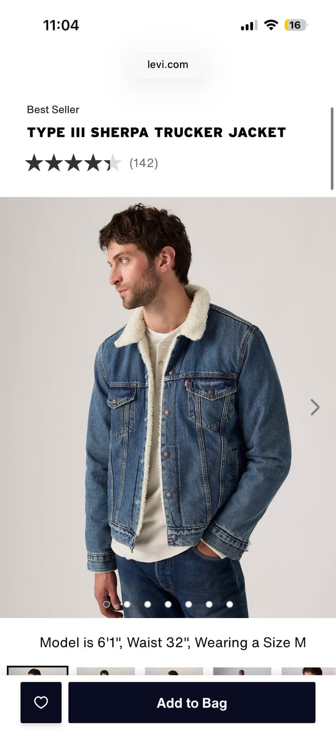 리바이스 쉐르파자켓 상품이미지1