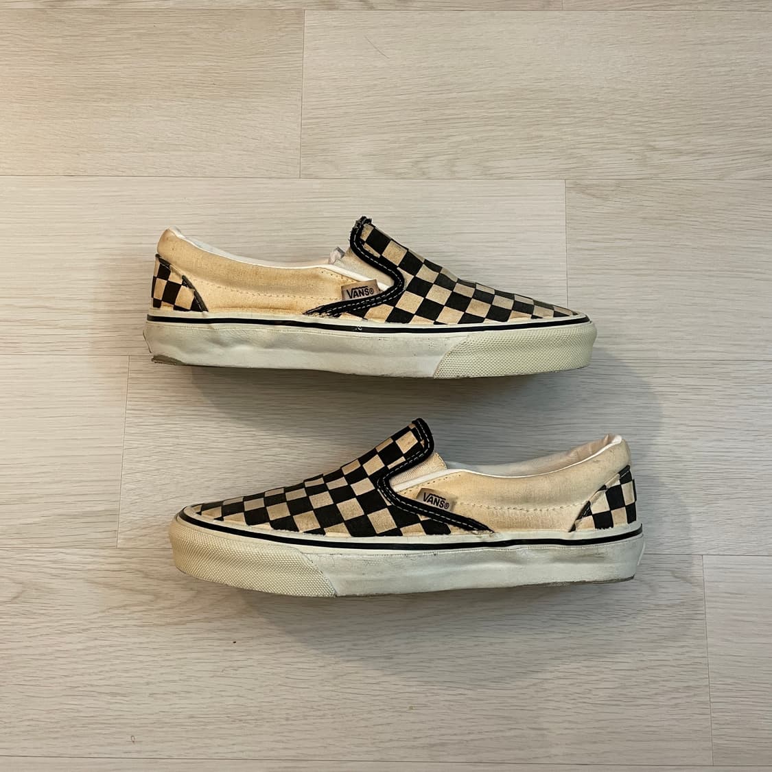 90s Vans 반스 체커보드 슬립온 데드스탁 상품이미지2