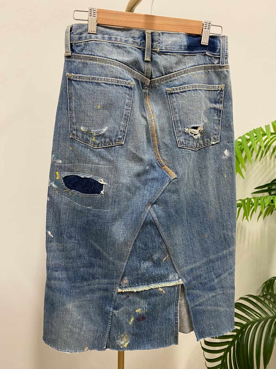 폴로 랄프로렌 리터치 데님 스커트 상품이미지2