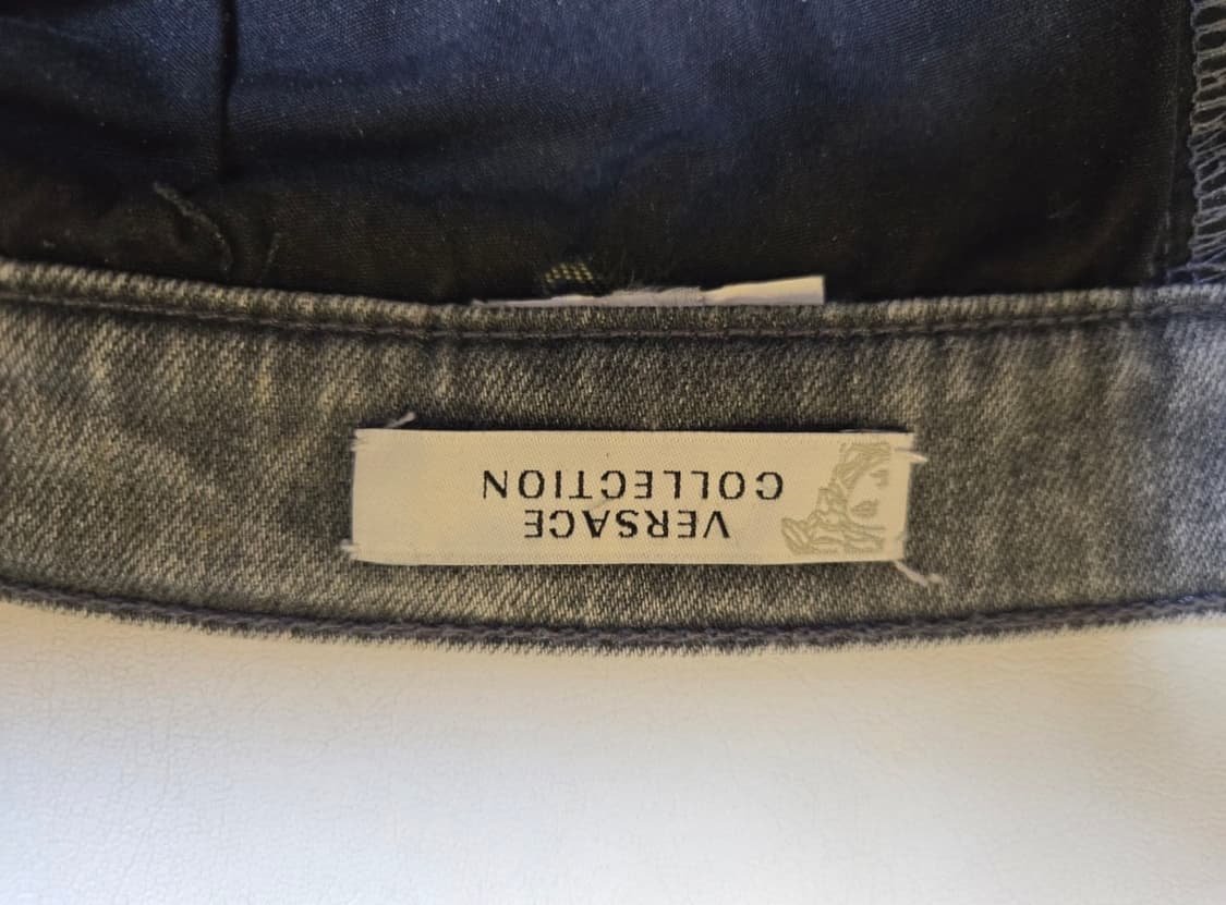 베르사체 아카이브 워시드 바이커 진 상품이미지4