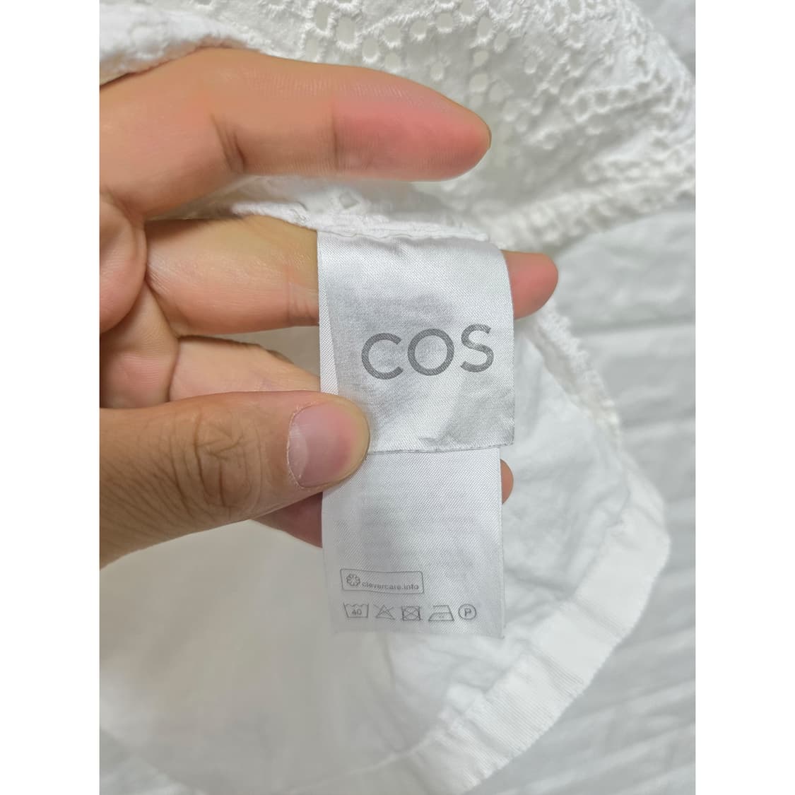 코스 COS 화이트 레이스 블라우스 Free 상품이미지3