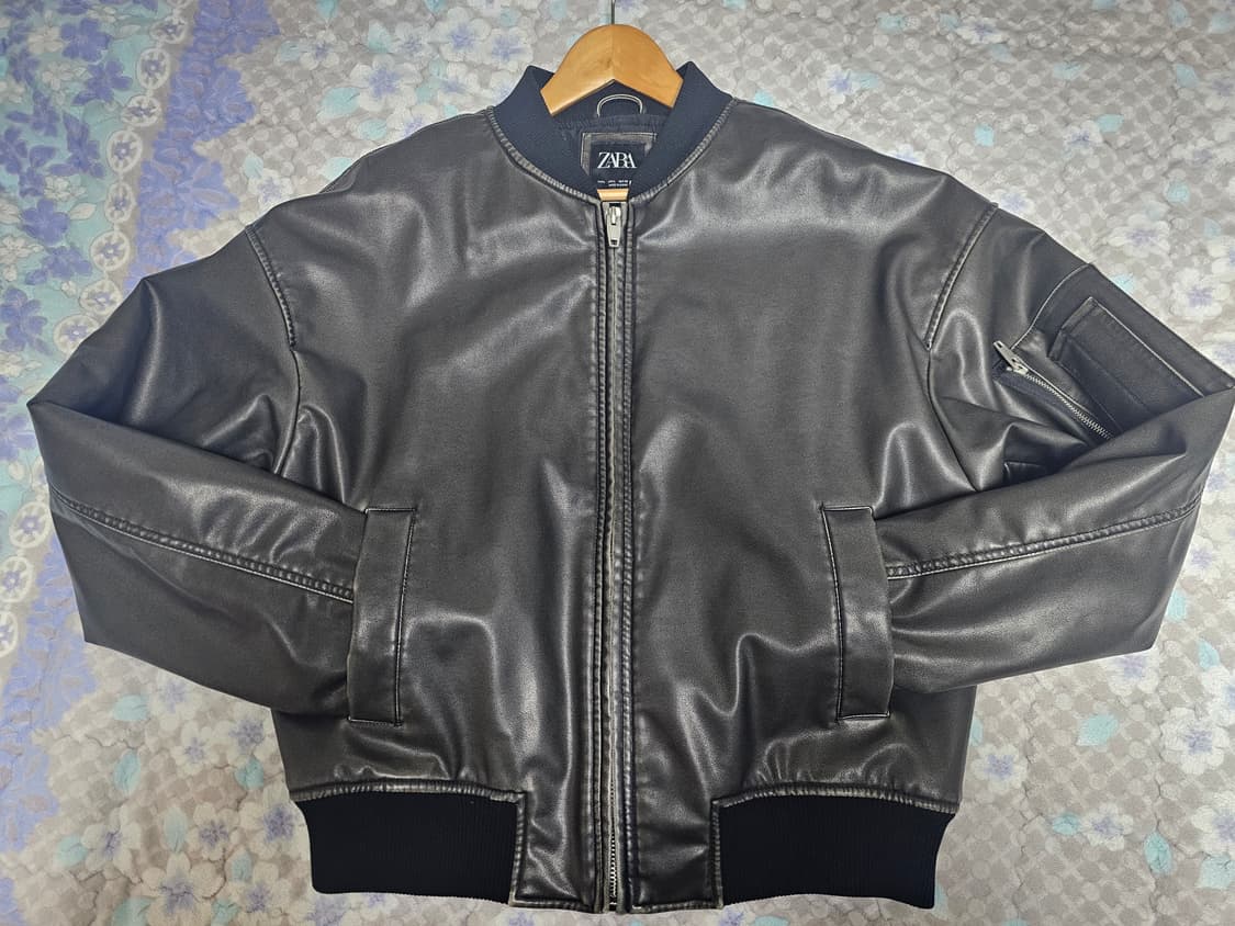 자라 남성 빈티지 가죽자켓 110 상품이미지1