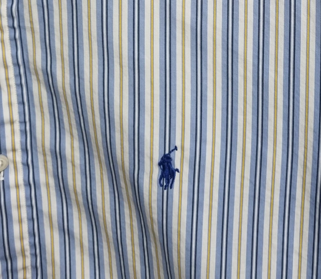 오버핏 L ) 폴로랄프로렌 세로 스트라이프 멀티컬러 클래식핏 셔츠 남방 상품이미지2