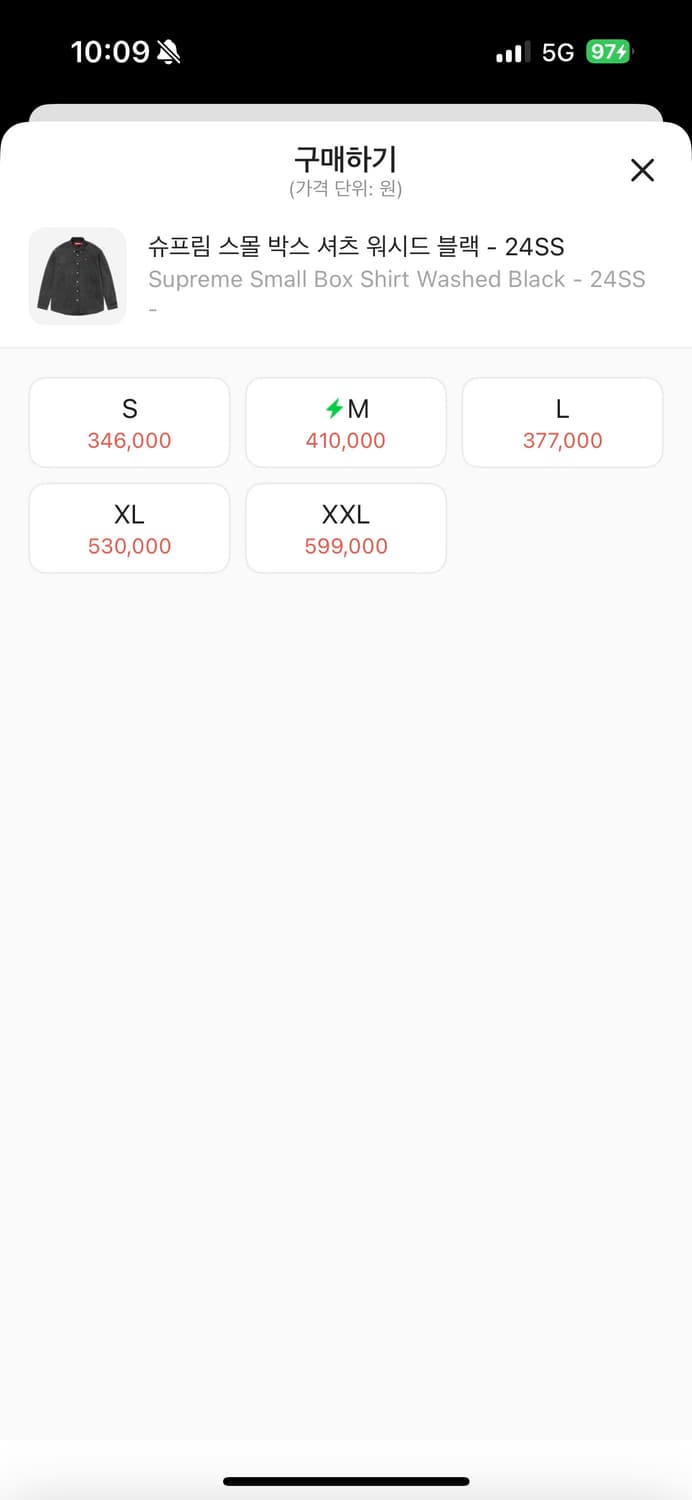 슈프림 스몰 박스 셔츠 워시드 블랙 상품이미지2