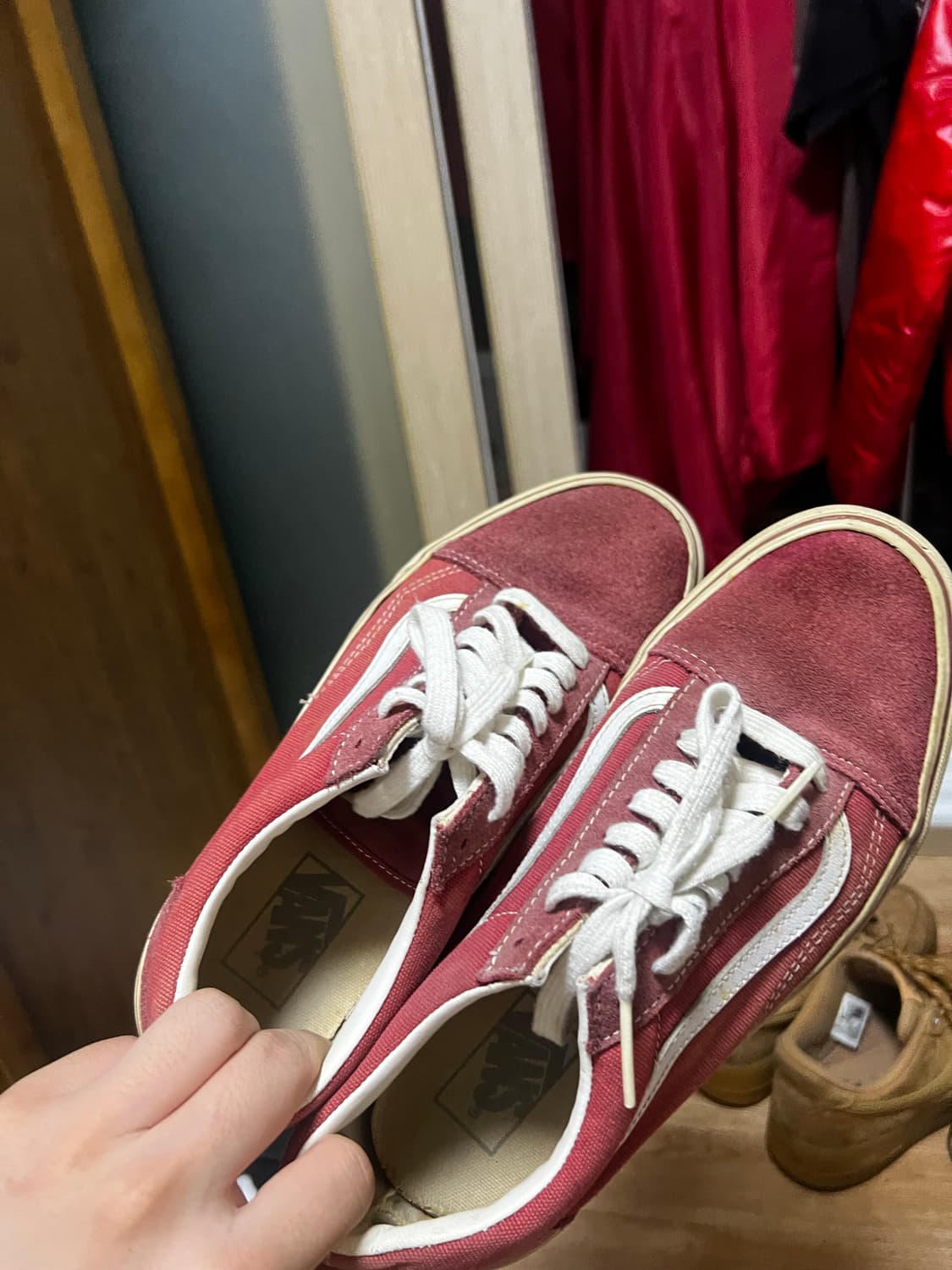 반스 올드스쿨 레드 스웨이드 265 상품이미지3