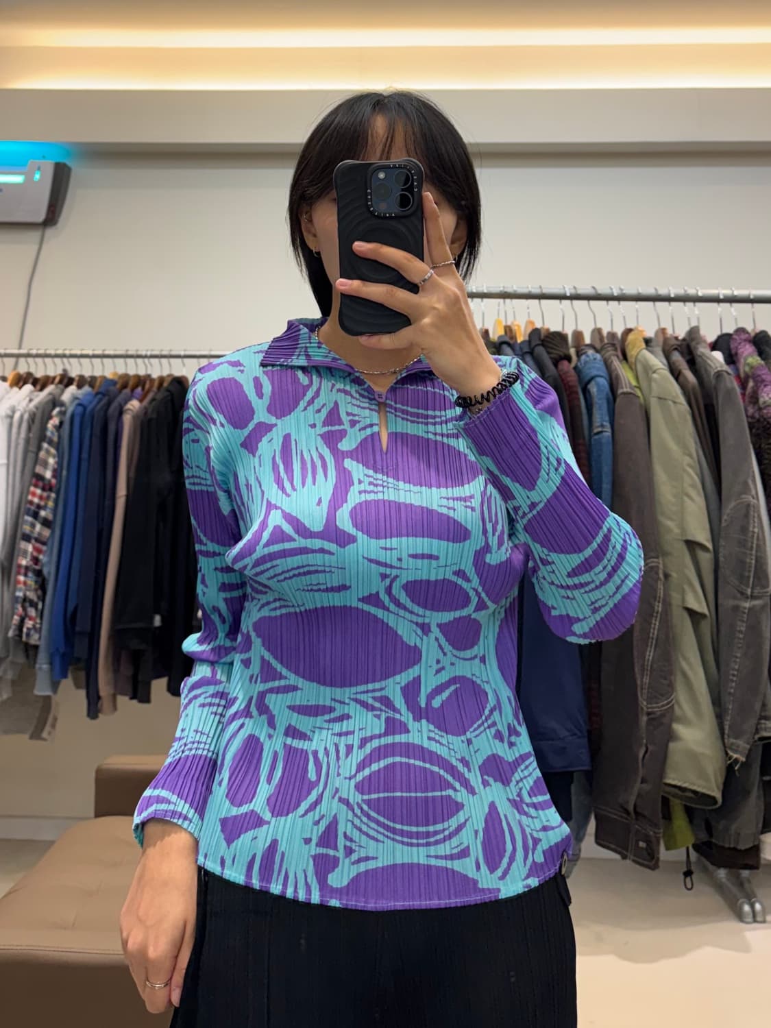 플리츠 플리즈 그래픽 탑 상품이미지7