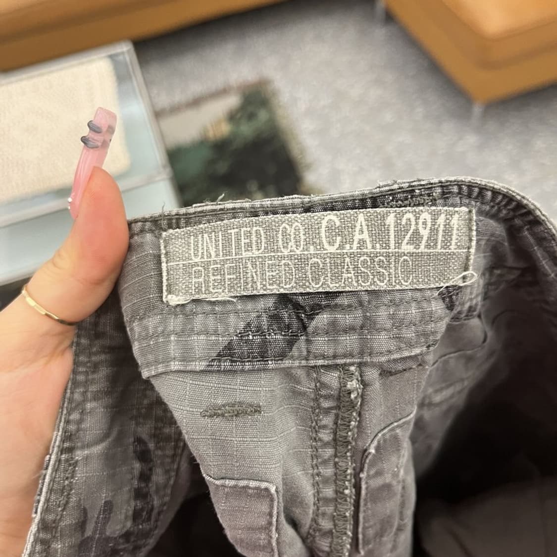 빈티지 밀리터리 사파리 카모플라주 카고 버뮤다팬츠 28인치 C12282 상품이미지5