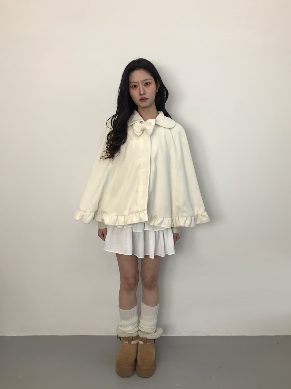  'LIZ LISA' Archive Big Ribbon Cape Coat 상품이미지2