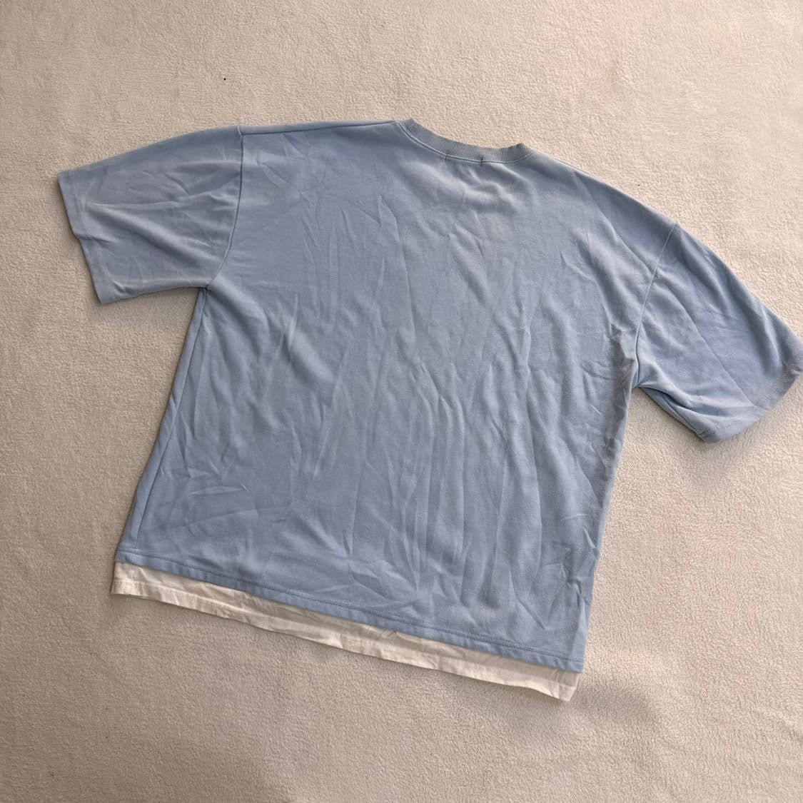3XL 빈티지 레이어드 반팔 티셔츠 0522T 상품이미지1