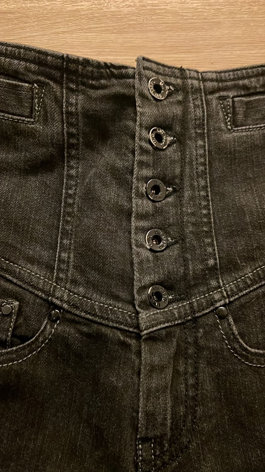 Diesel Corset Black Denim Jeans 상품이미지5