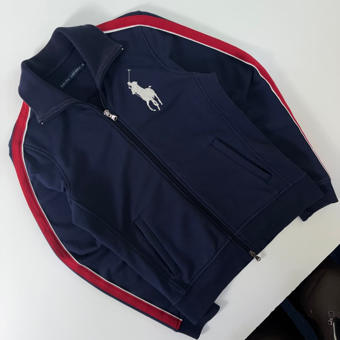 Polo 폴로 랄프로렌 네이비 사이드 빅포니 트랙탑 집업 상품이미지2