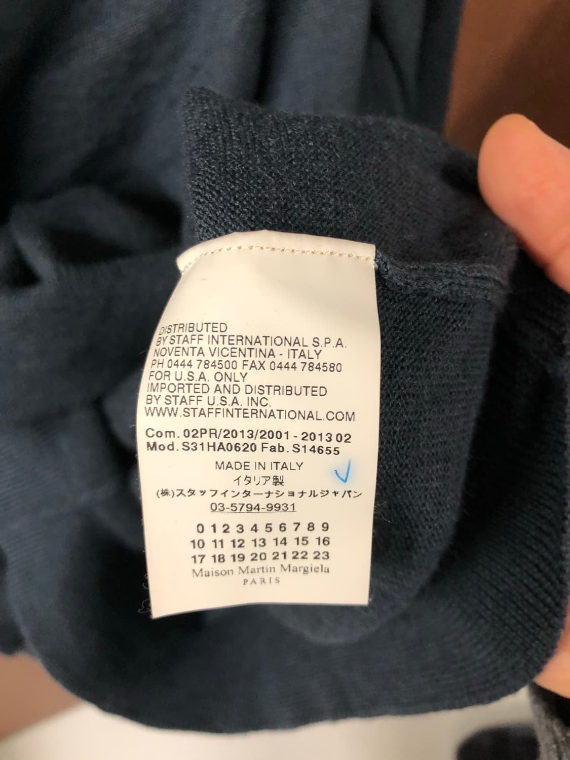 Maison martin marjiela 아카이브 오프터틀 머플러 니트 상품이미지6