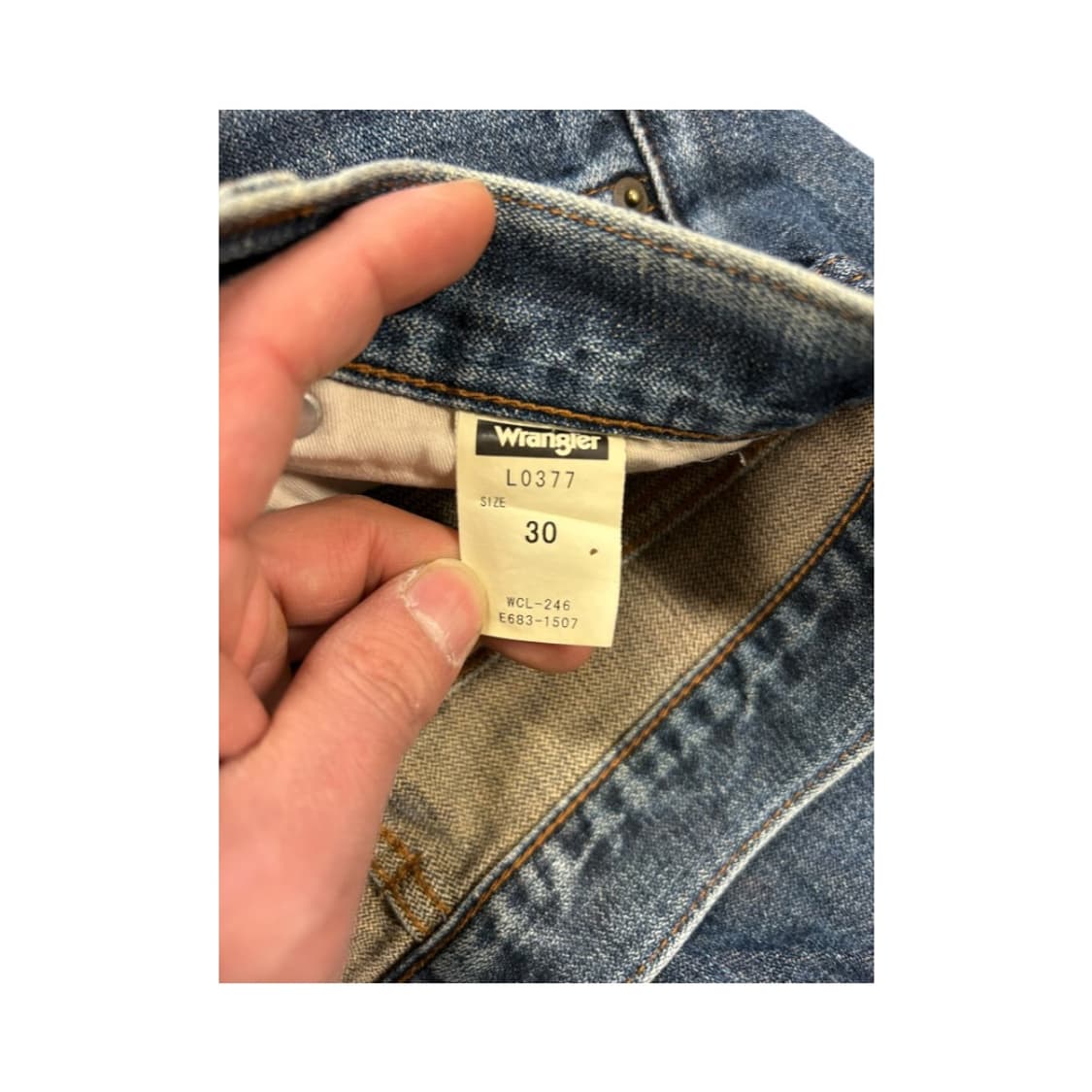 M) 랭글러 워싱 블루 세미부츠컷 데님팬츠 BD-050 상품이미지5